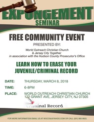 Expungment Seminar flyer