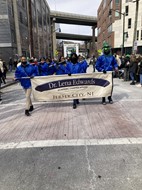 DLEACS BAND MARCH WITH THE BANNER
