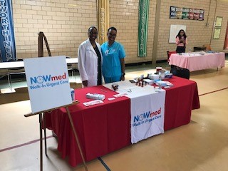 Dr. Tyeese Gains and staff at the Community Health Fair