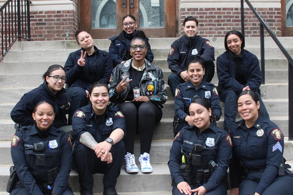 Jersey City Police Officers at DLEACS Girls Symposium