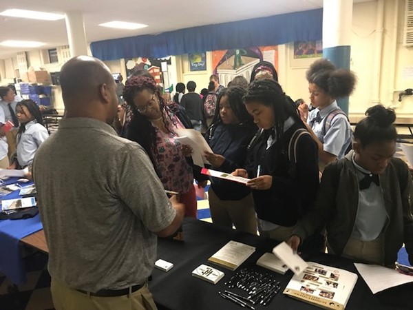 DLEACS students attend the high school fair.